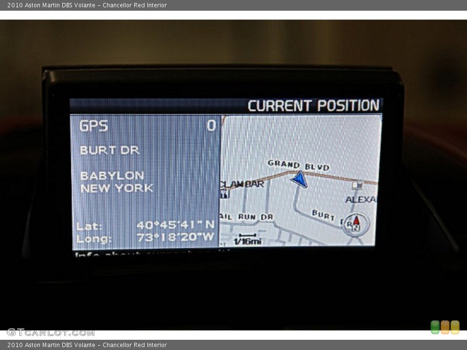 Chancellor Red Interior Navigation for the 2010 Aston Martin DBS Volante #81046443