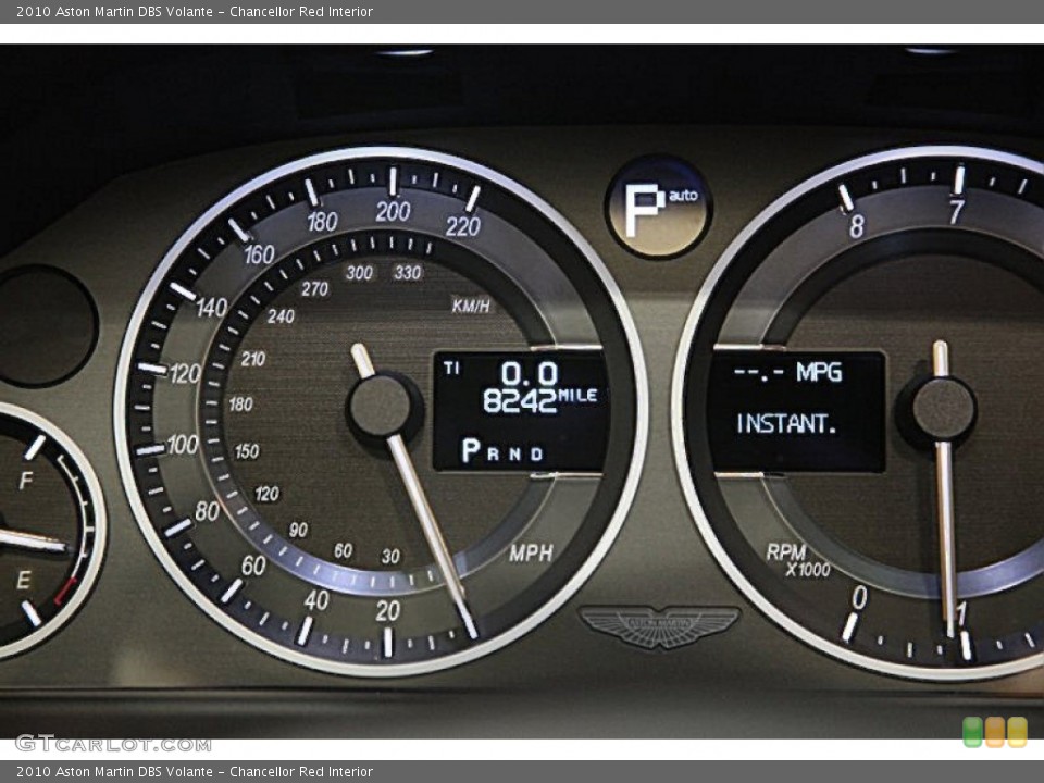 Chancellor Red Interior Gauges for the 2010 Aston Martin DBS Volante #81046629