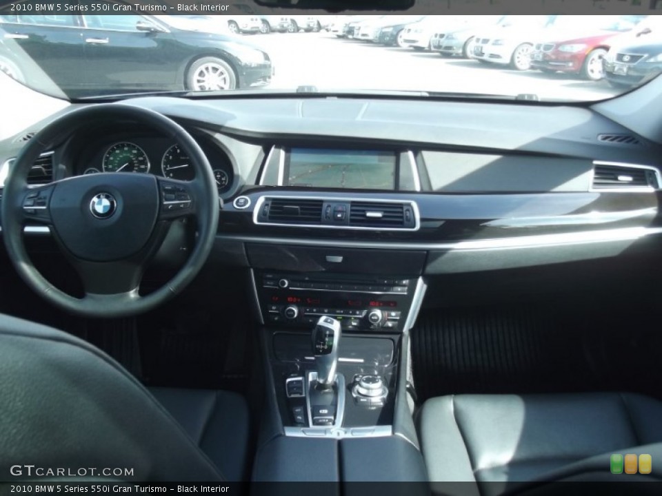 Black Interior Dashboard for the 2010 BMW 5 Series 550i Gran Turismo #81046788