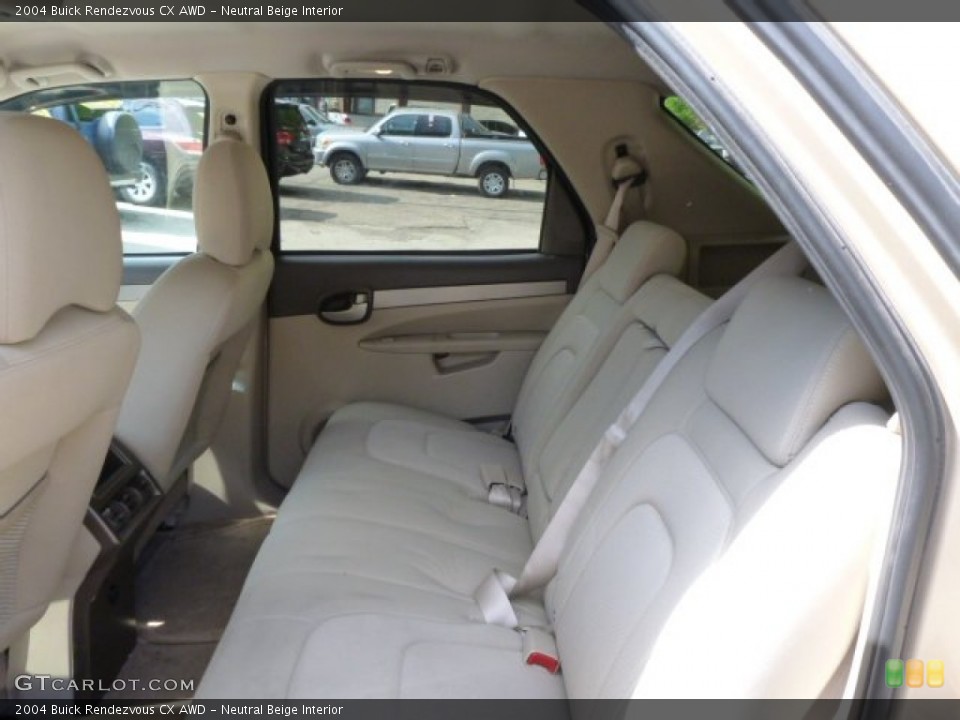 Neutral Beige Interior Rear Seat for the 2004 Buick Rendezvous CX AWD #81049233