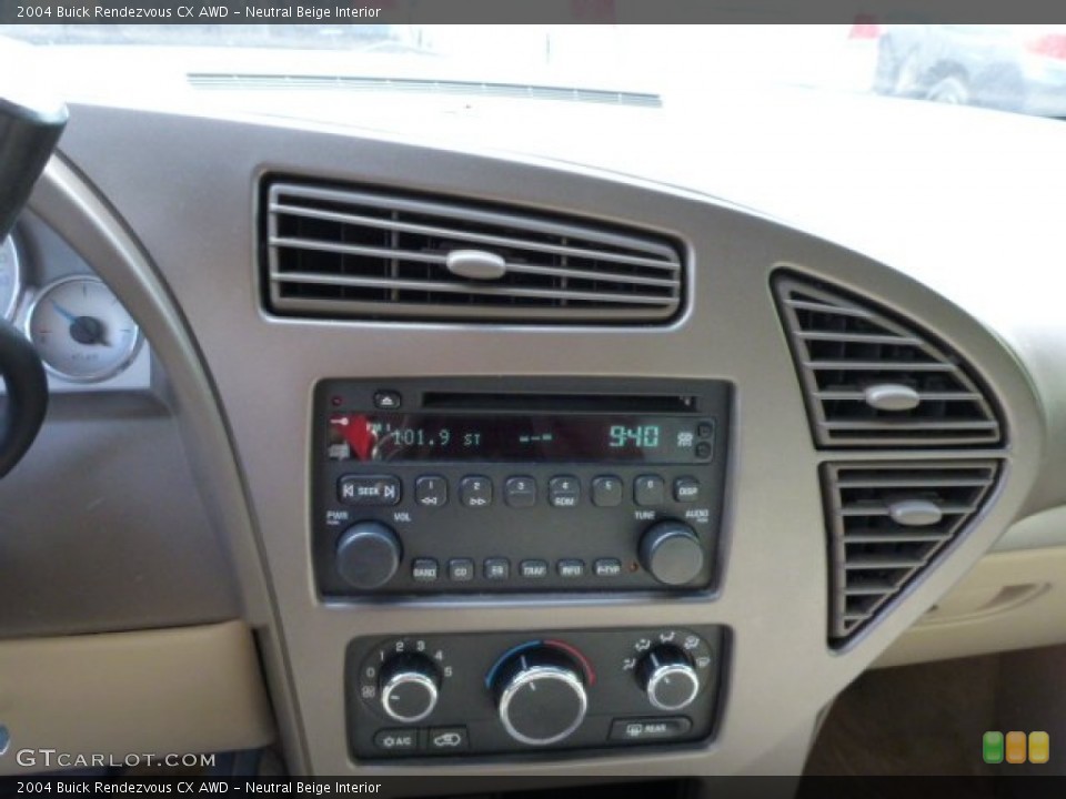 Neutral Beige Interior Controls for the 2004 Buick Rendezvous CX AWD #81049518