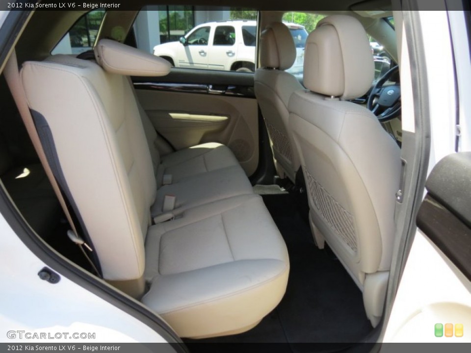Beige Interior Rear Seat for the 2012 Kia Sorento LX V6 #81050069