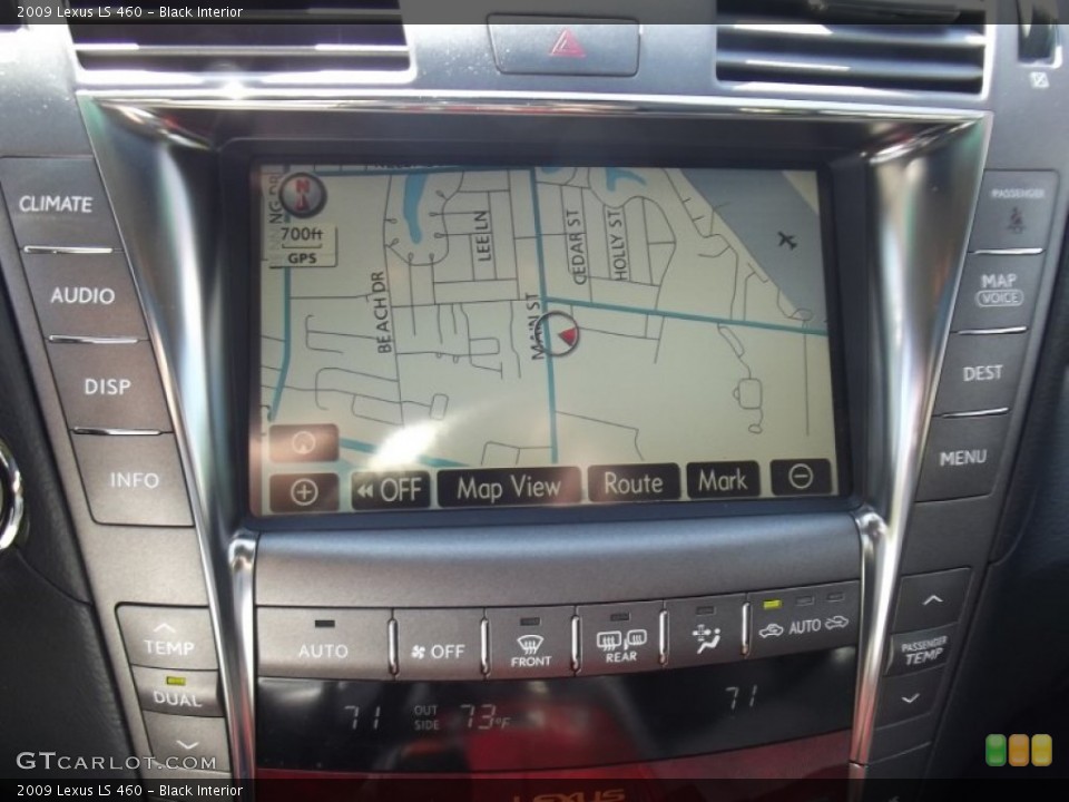 Black Interior Navigation for the 2009 Lexus LS 460 #81051696
