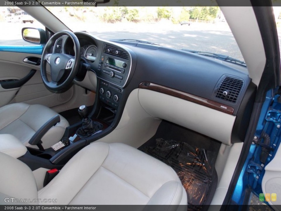 Parchment Interior Dashboard for the 2008 Saab 9-3 2.0T Convertible #81053154