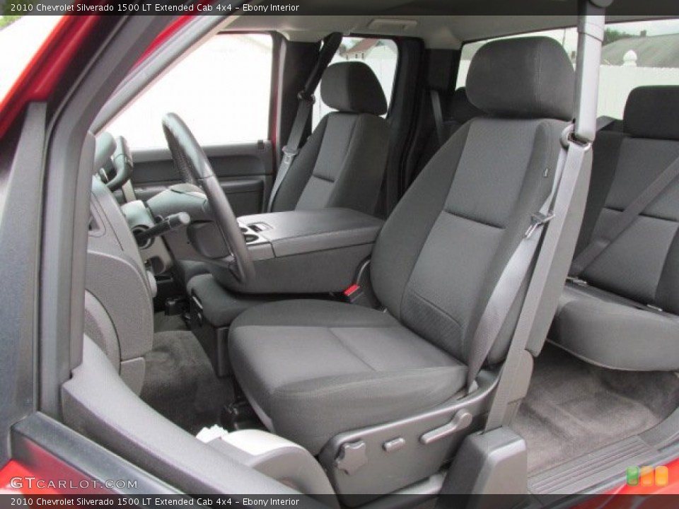 Ebony Interior Photo for the 2010 Chevrolet Silverado 1500 LT Extended Cab 4x4 #81053646