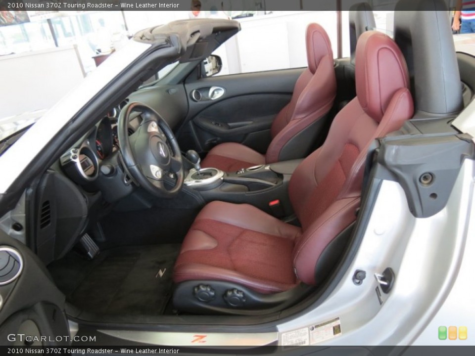 Wine Leather Interior Photo for the 2010 Nissan 370Z Touring Roadster #81053658