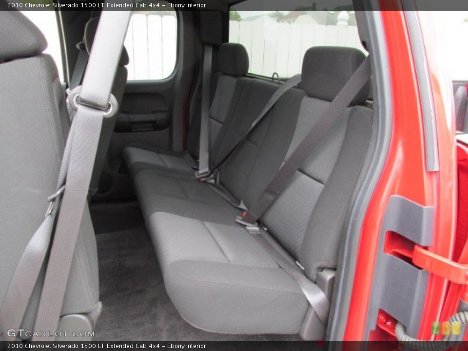 Ebony Interior Rear Seat for the 2010 Chevrolet Silverado 1500 LT Extended Cab 4x4 #81053688