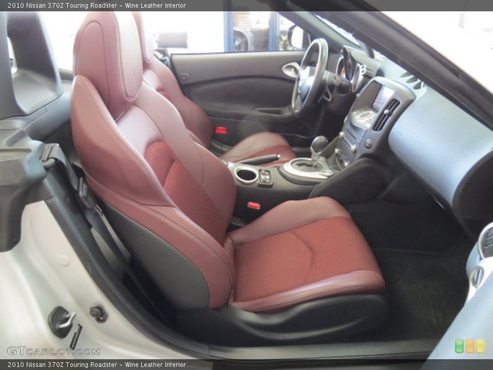 Wine Leather 2010 Nissan 370Z Interiors