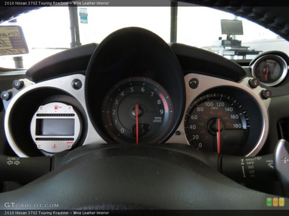 Wine Leather Interior Gauges for the 2010 Nissan 370Z Touring Roadster #81053775