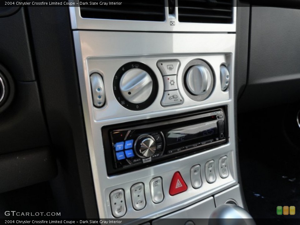 Dark Slate Gray Interior Controls for the 2004 Chrysler Crossfire Limited Coupe #81055397