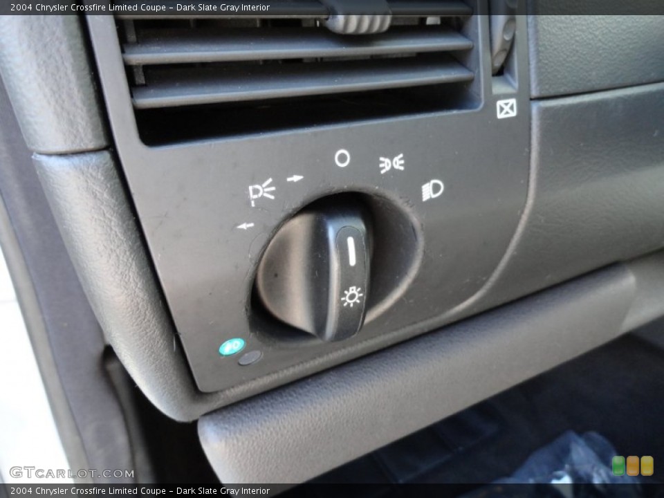 Dark Slate Gray Interior Controls for the 2004 Chrysler Crossfire Limited Coupe #81055467