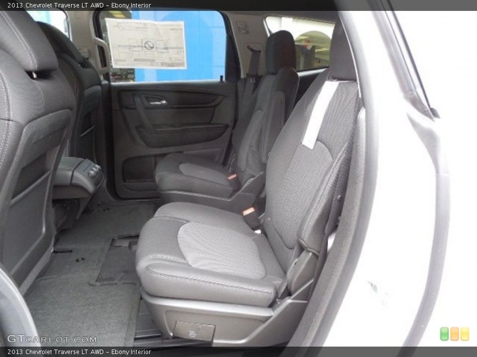 Ebony Interior Rear Seat for the 2013 Chevrolet Traverse LT AWD #81057270