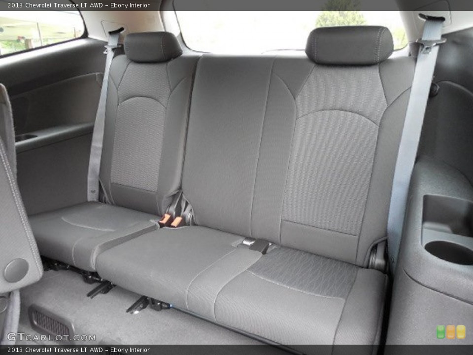 Ebony Interior Rear Seat for the 2013 Chevrolet Traverse LT AWD #81057294
