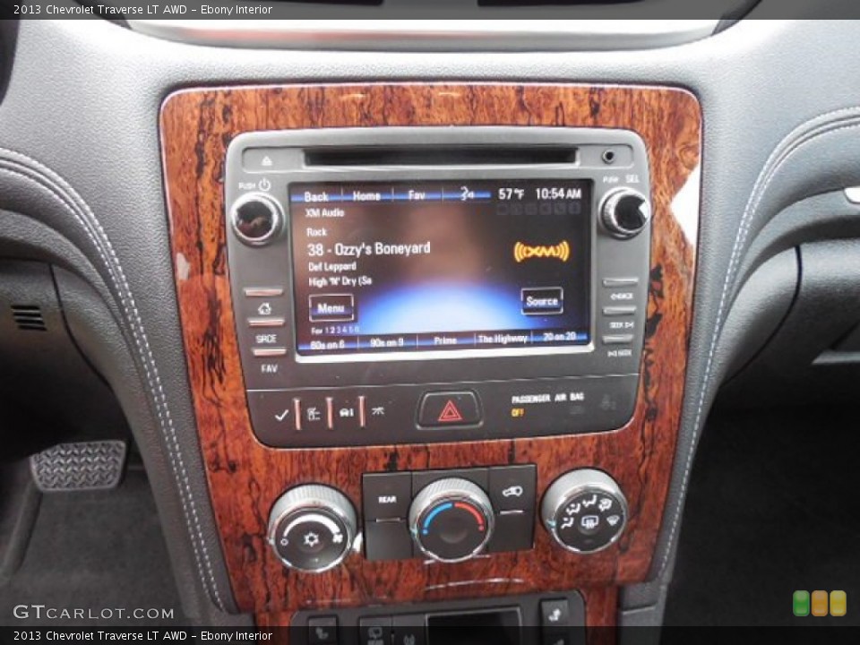 Ebony Interior Controls for the 2013 Chevrolet Traverse LT AWD #81057336