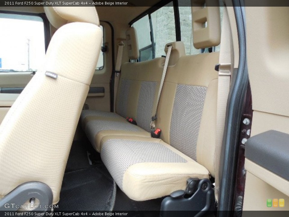 Adobe Beige Interior Rear Seat for the 2011 Ford F250 Super Duty XLT SuperCab 4x4 #81057441