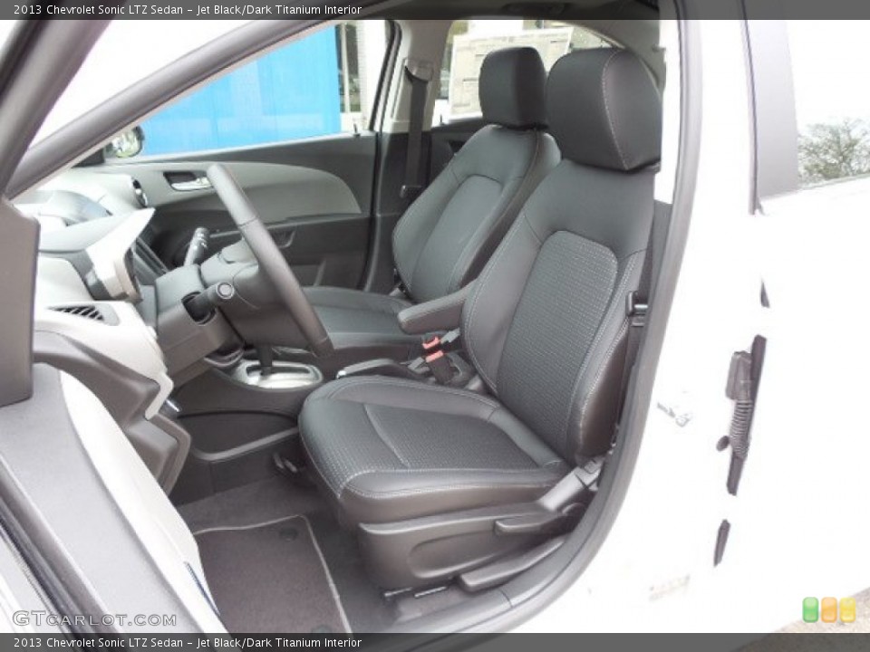 Jet Black/Dark Titanium Interior Photo for the 2013 Chevrolet Sonic LTZ Sedan #81059166