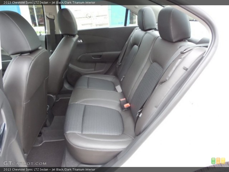 Jet Black/Dark Titanium Interior Rear Seat for the 2013 Chevrolet Sonic LTZ Sedan #81059191