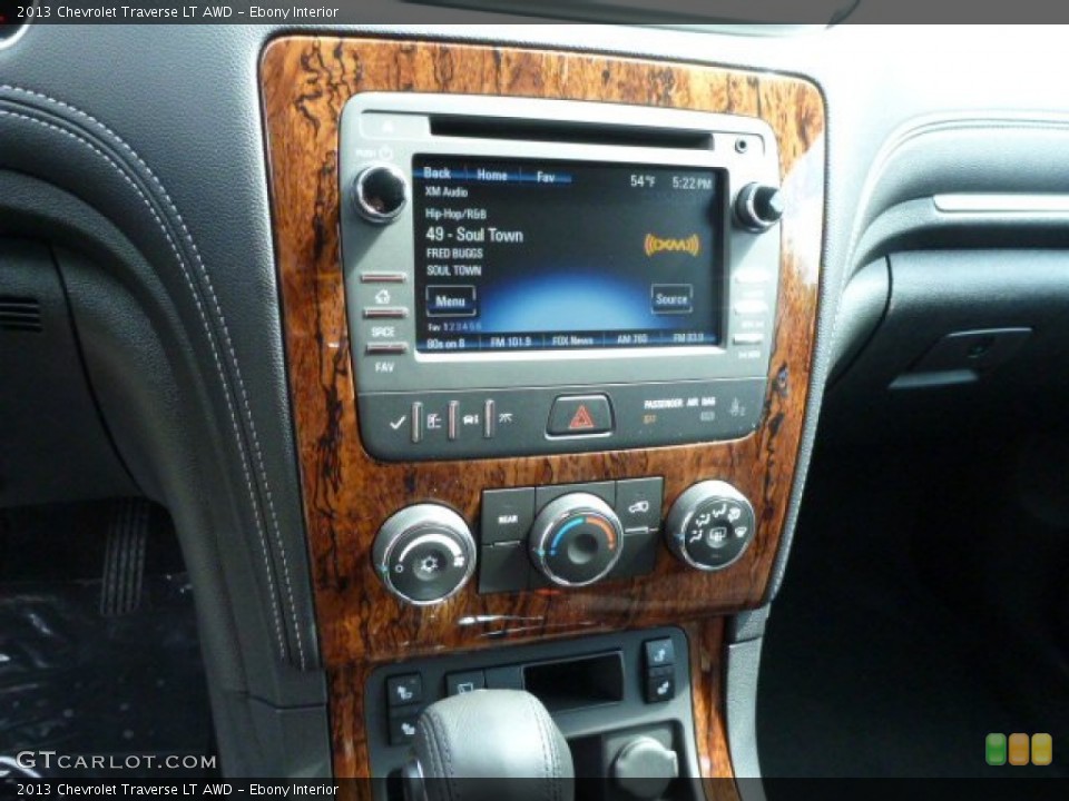Ebony Interior Controls for the 2013 Chevrolet Traverse LT AWD #81059448