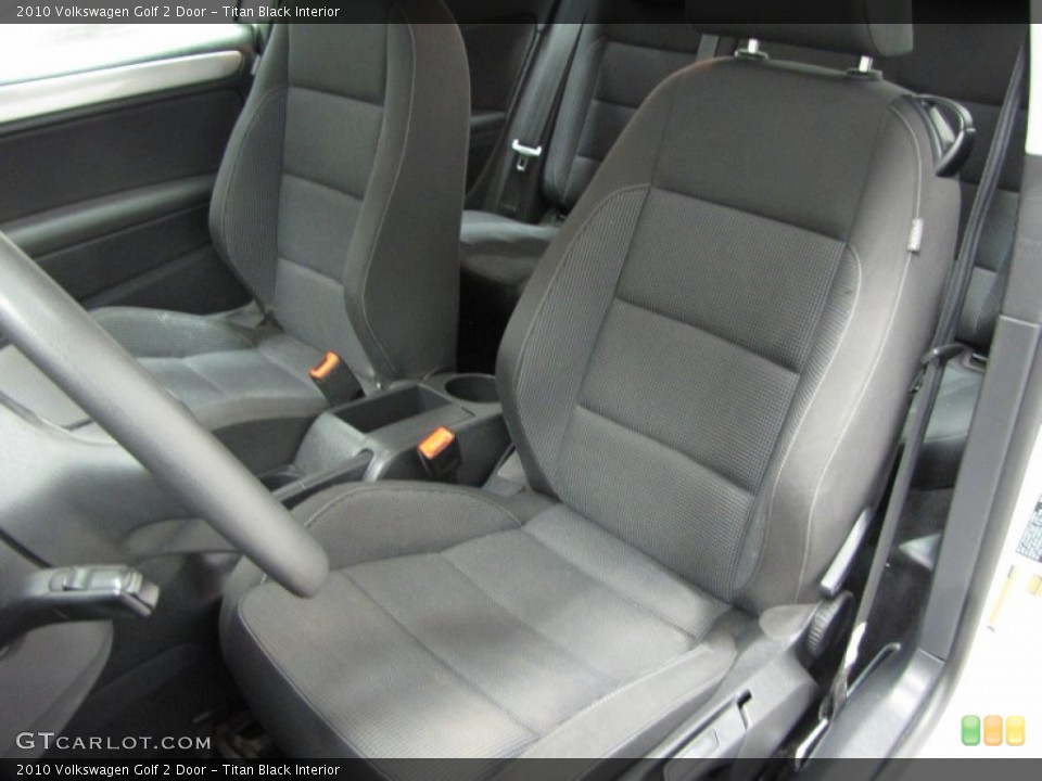 Titan Black Interior Front Seat for the 2010 Volkswagen Golf 2 Door #81059877