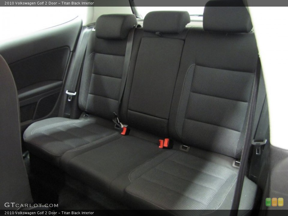 Titan Black Interior Rear Seat for the 2010 Volkswagen Golf 2 Door #81059895