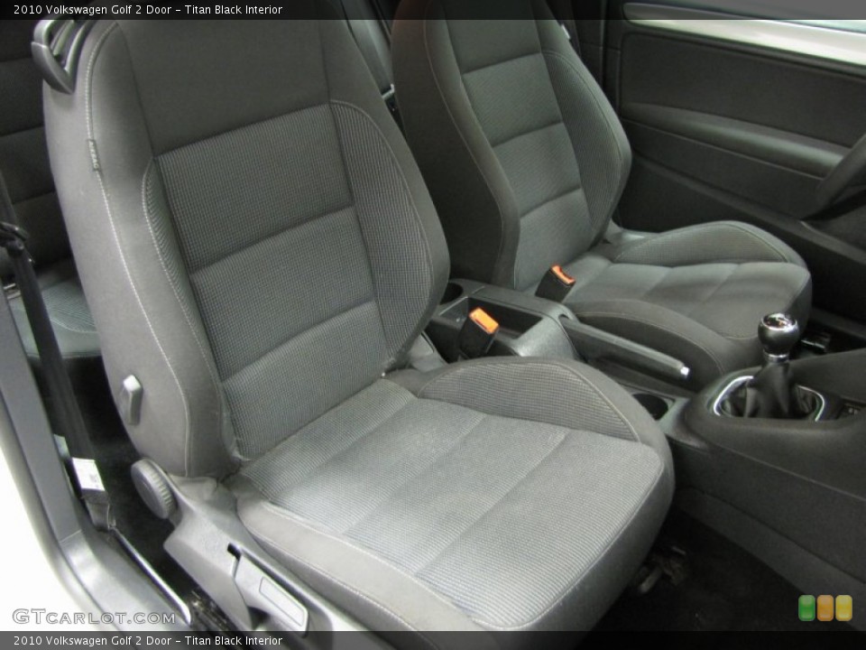 Titan Black Interior Front Seat for the 2010 Volkswagen Golf 2 Door #81059952