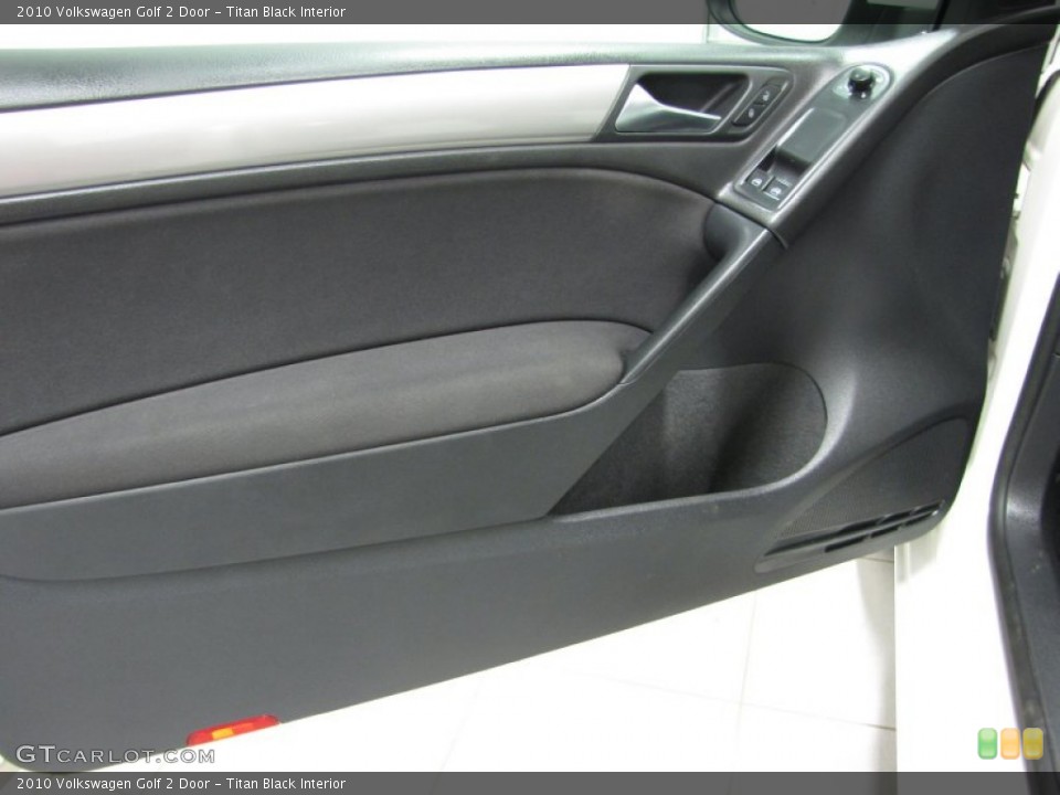 Titan Black Interior Door Panel for the 2010 Volkswagen Golf 2 Door #81059978