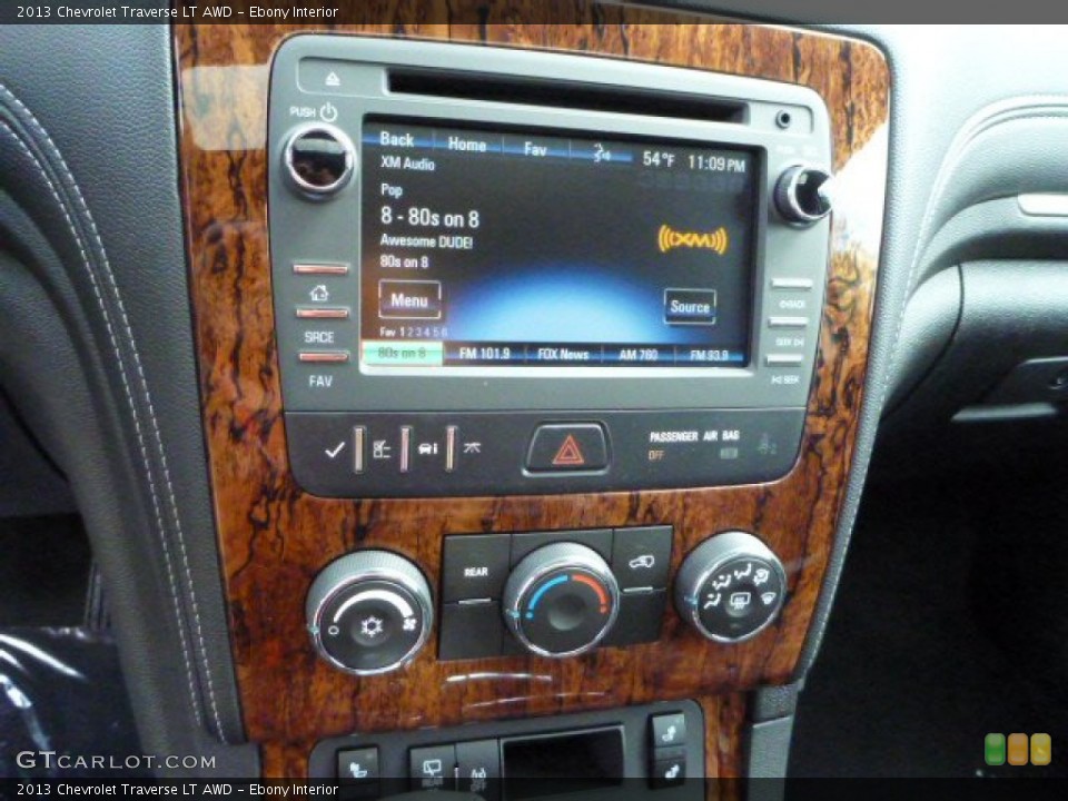 Ebony Interior Controls for the 2013 Chevrolet Traverse LT AWD #81060817