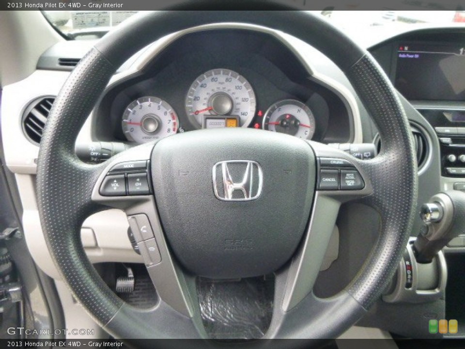 Gray Interior Steering Wheel for the 2013 Honda Pilot EX 4WD #81066261