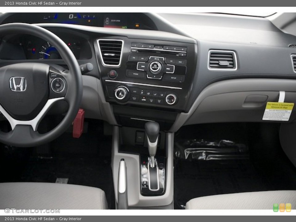 Gray Interior Dashboard for the 2013 Honda Civic HF Sedan #81066390