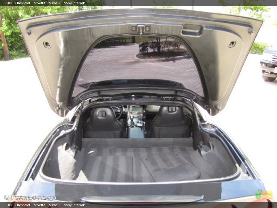 Ebony Interior Trunk for the 2008 Chevrolet Corvette Coupe #81071148