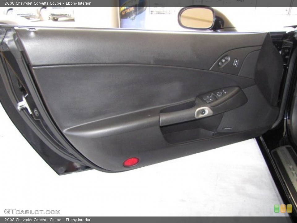 Ebony Interior Door Panel for the 2008 Chevrolet Corvette Coupe #81071340