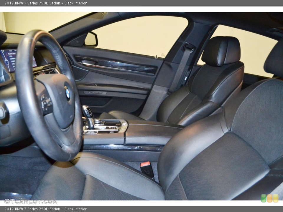 Black Interior Photo for the 2012 BMW 7 Series 750Li Sedan #81072327