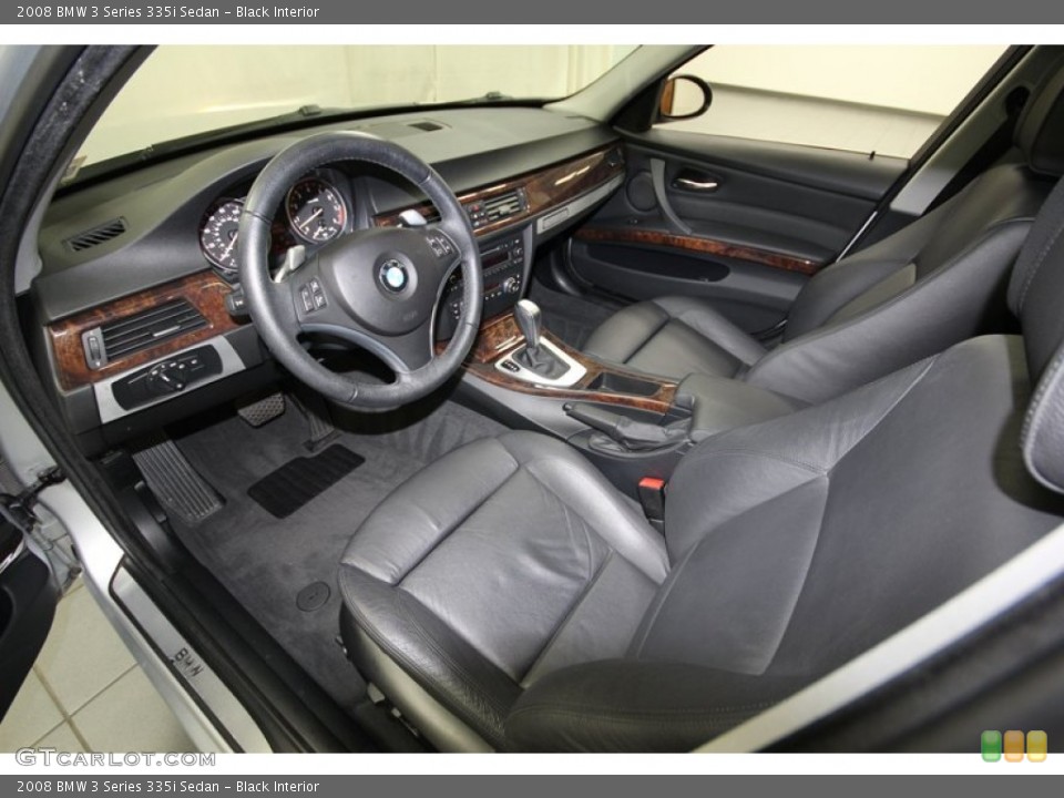 Black Interior Prime Interior for the 2008 BMW 3 Series 335i Sedan #81073146