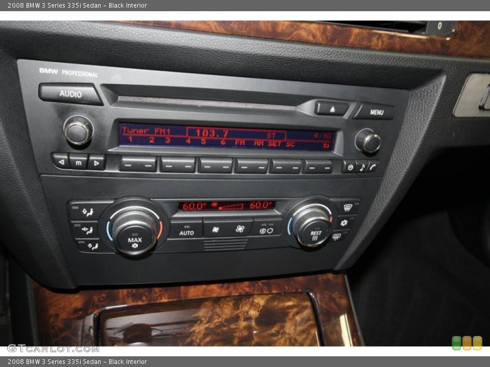 Black Interior Controls for the 2008 BMW 3 Series 335i Sedan #81073197