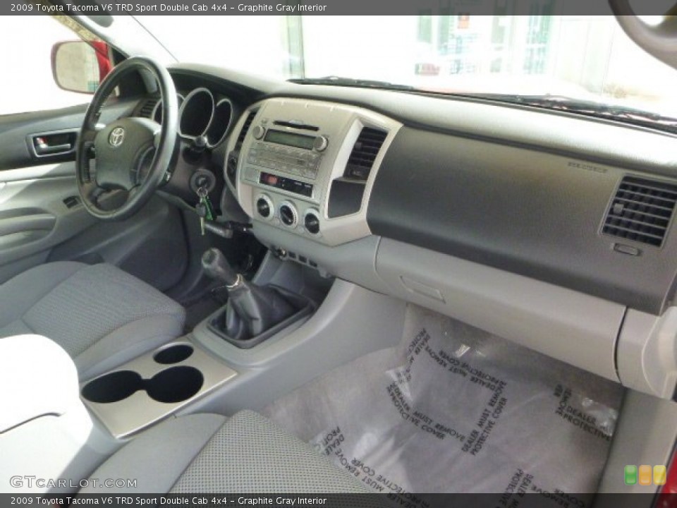 Graphite Gray Interior Dashboard for the 2009 Toyota Tacoma V6 TRD Sport Double Cab 4x4 #81073452