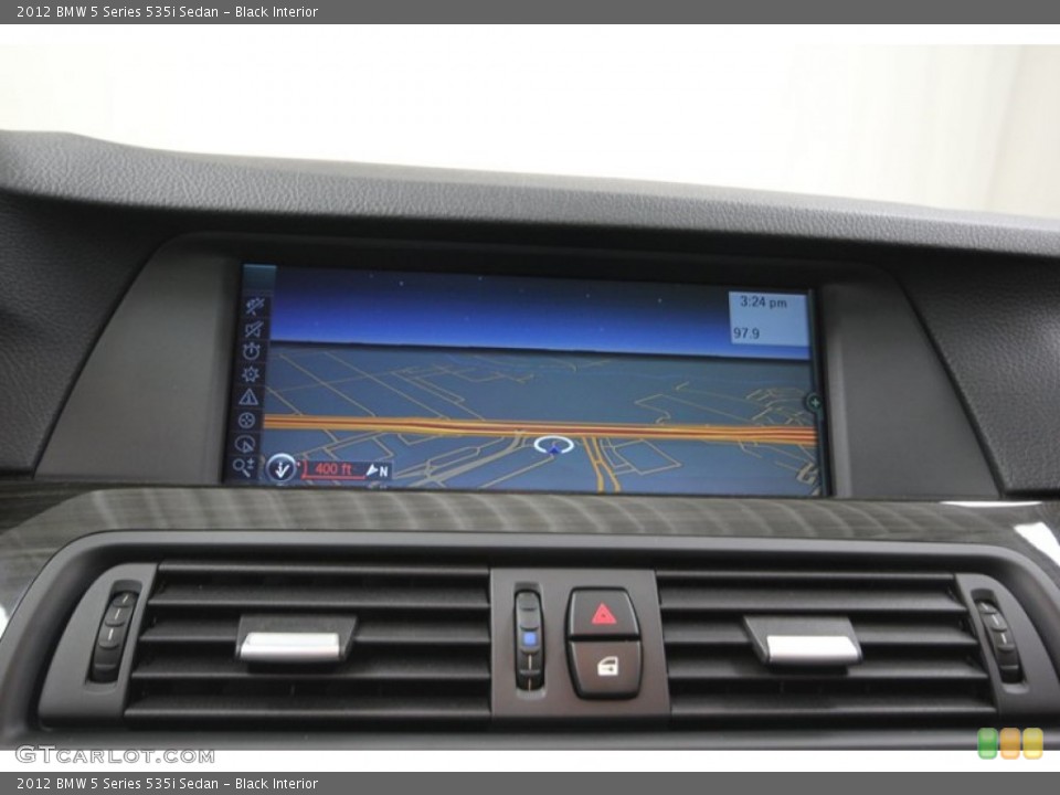 Black Interior Navigation for the 2012 BMW 5 Series 535i Sedan #81073524