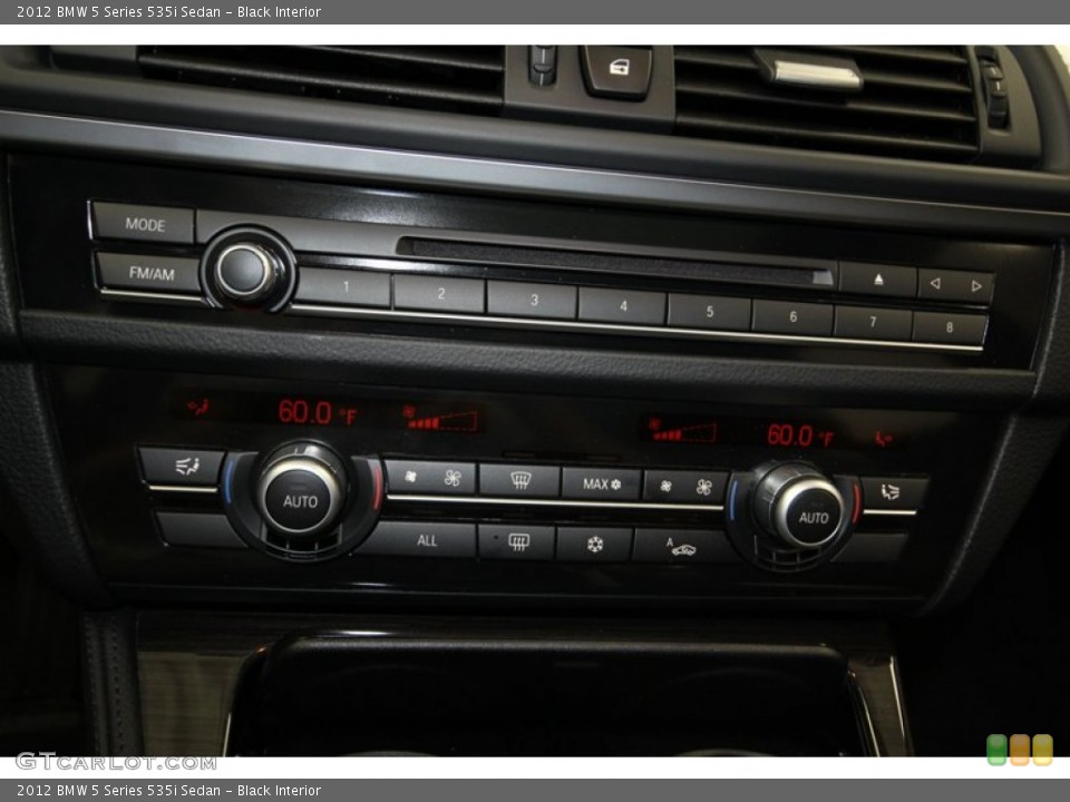 Black Interior Controls for the 2012 BMW 5 Series 535i Sedan #81073536