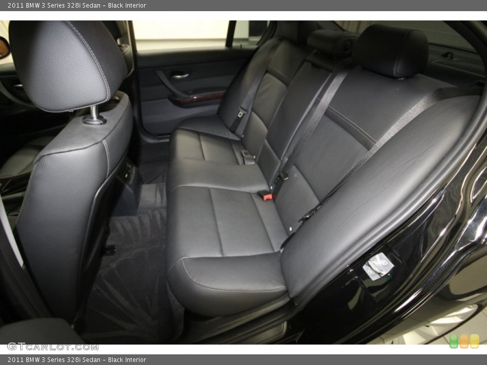Black Interior Rear Seat for the 2011 BMW 3 Series 328i Sedan #81074271