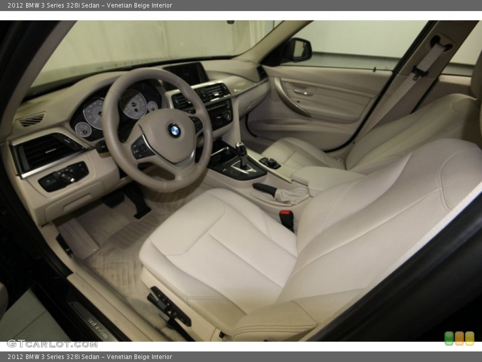 Venetian Beige Interior Prime Interior for the 2012 BMW 3 Series 328i Sedan #81074811