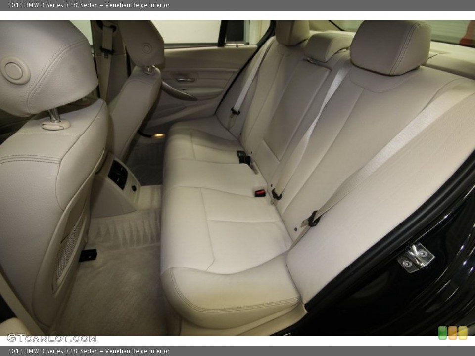 Venetian Beige Interior Rear Seat for the 2012 BMW 3 Series 328i Sedan #81074841