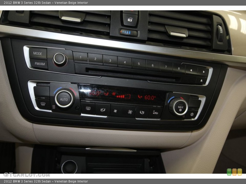 Venetian Beige Interior Controls for the 2012 BMW 3 Series 328i Sedan #81074871