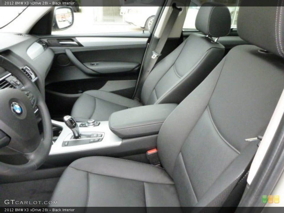 Black Interior Photo for the 2012 BMW X3 xDrive 28i #81076918