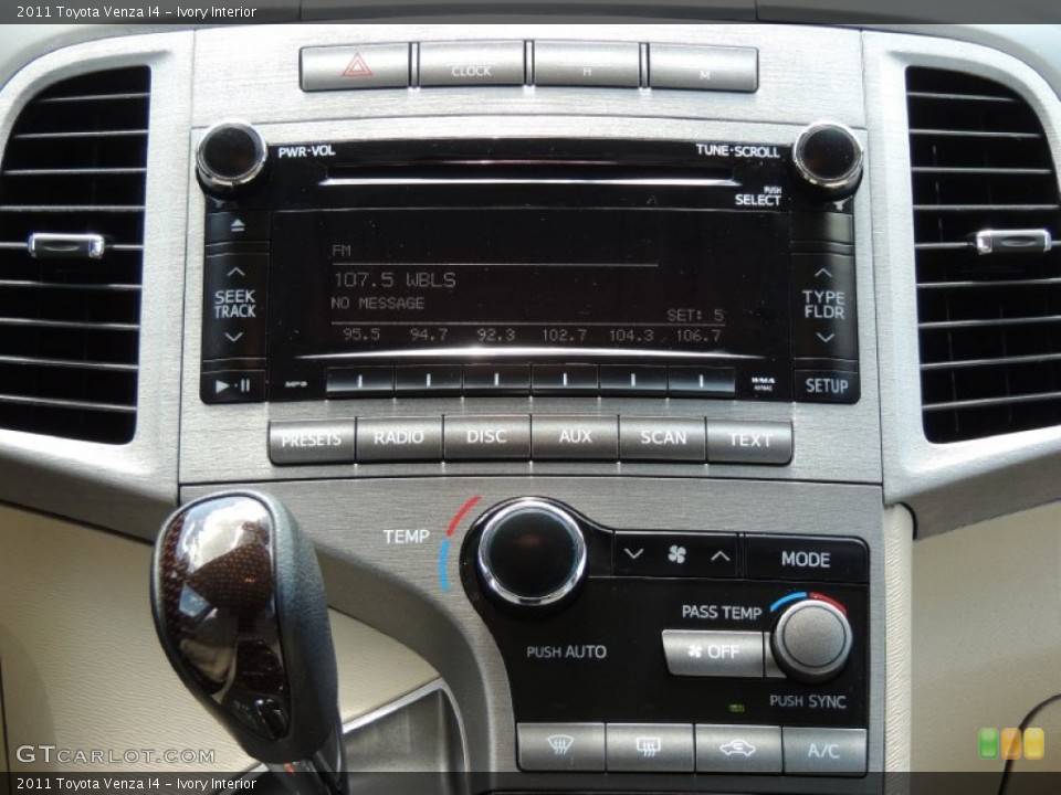 Ivory Interior Controls for the 2011 Toyota Venza I4 #81077753
