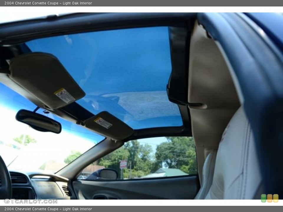 Light Oak Interior Sunroof for the 2004 Chevrolet Corvette Coupe #81077836