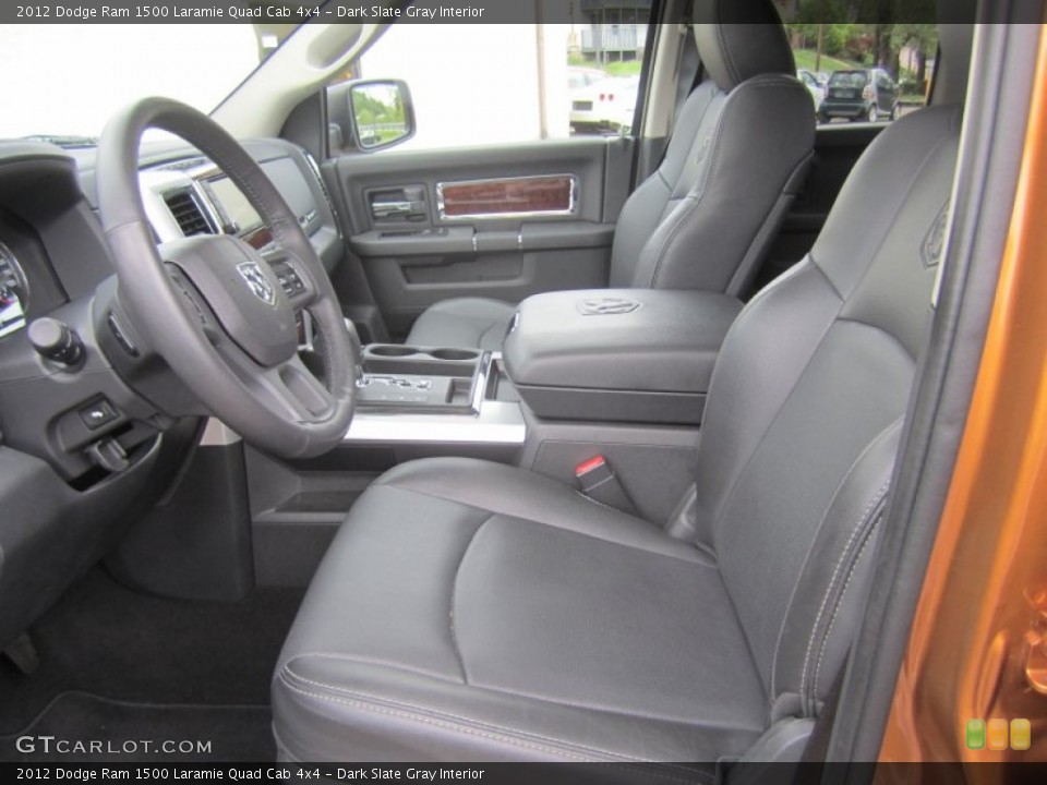 Dark Slate Gray Interior Photo for the 2012 Dodge Ram 1500 Laramie Quad Cab 4x4 #81082027