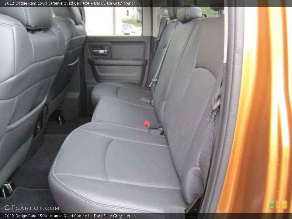 Dark Slate Gray Interior Rear Seat for the 2012 Dodge Ram 1500 Laramie Quad Cab 4x4 #81082232
