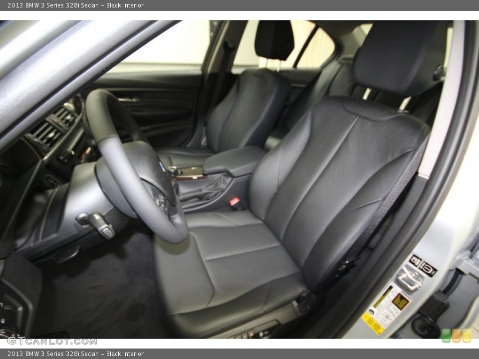 Black Interior Front Seat for the 2013 BMW 3 Series 328i Sedan #81082333