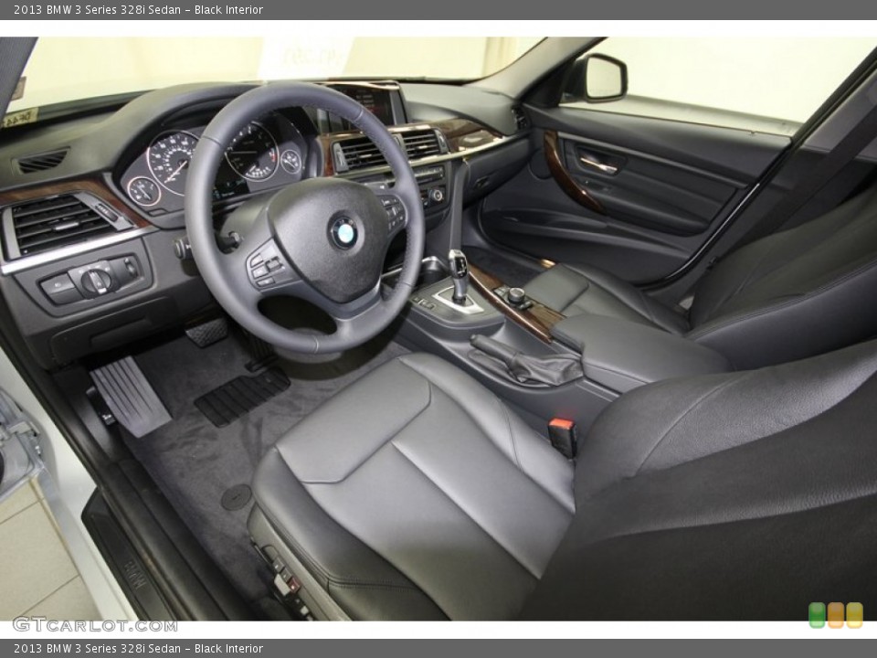 Black Interior Prime Interior for the 2013 BMW 3 Series 328i Sedan #81082508