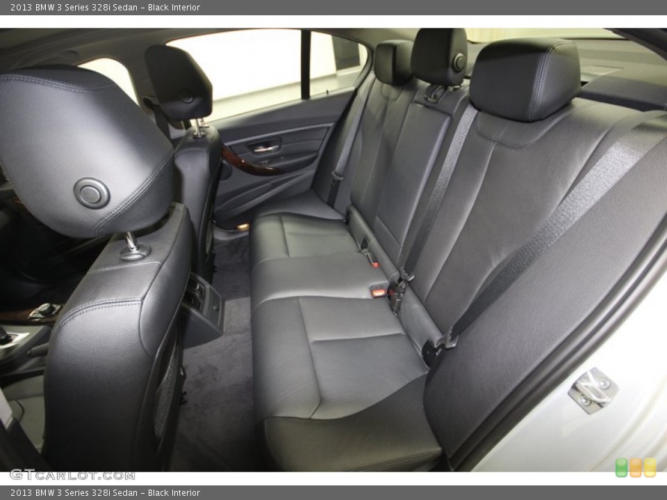 Black Interior Rear Seat for the 2013 BMW 3 Series 328i Sedan #81082535