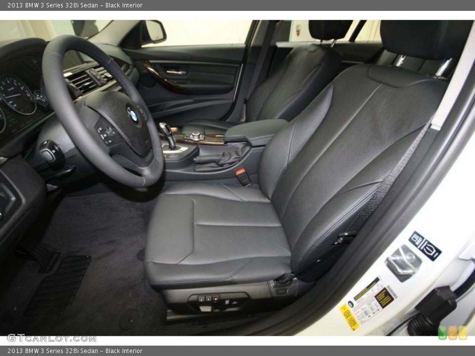 Black Interior Front Seat for the 2013 BMW 3 Series 328i Sedan #81083801